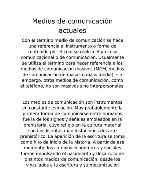 Calaméo Medios De Comunicación Actuales