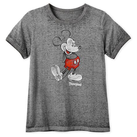 Mickey Mouse Heathered Ringer T Shirt For Women Disneyland Black Now Available Online Dis