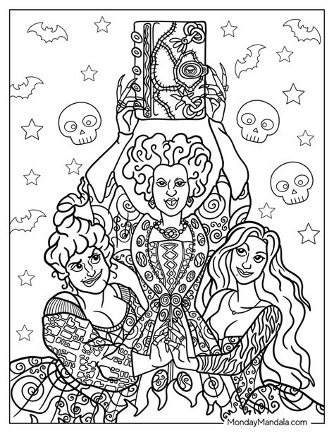 20 Hocus Pocus Coloring Pages Free Pdf Printables Artofit