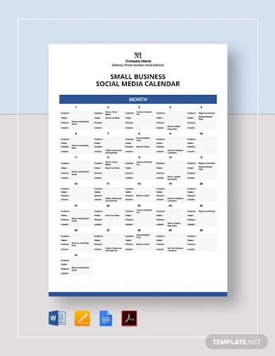 Social Media Calendar - 17+ Examples, Format, How to Prepare, Pdf