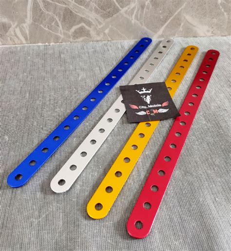 Breket RACING Warna Breket Plat Bolong Warna Warni Breket Knalpot