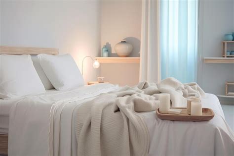 Premium AI Image | Bedroom in Mediterranean style with minimalist ...