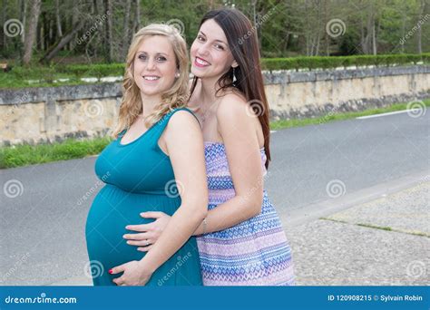 Girlfriends In Love Sharing Time Together Blonde Lesbian Couple