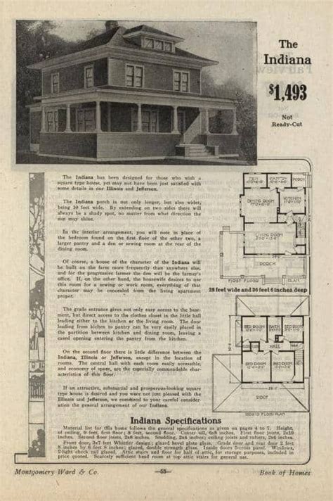 American Foursquare Kit Homes By Wardway Homes Montgomery Ward