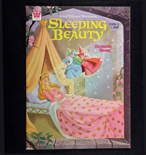 Vintage Walt Disneys Sleeping Beauty Coloring Sticker Storybook Sexiz Pix