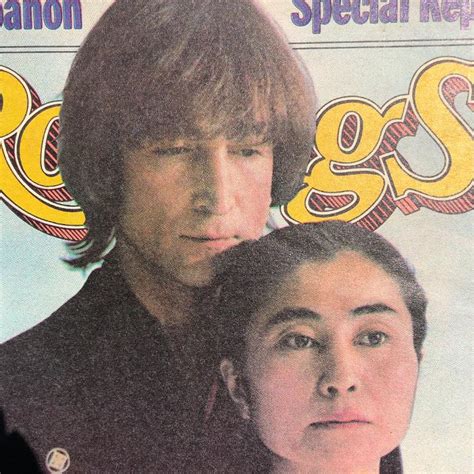 Rolling Stone Yoko Ono And John Lennon Original October 14 1982