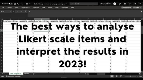 The Best Way To Analyze Likert Scale And Interpret The Results Youtube