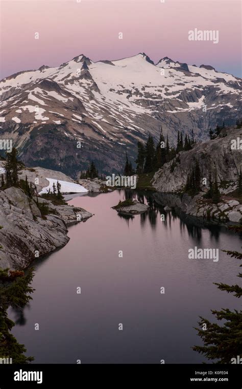 Mount Daniel Above Robin Lake Before Sunrise Alpine Lakes Wilderness Cascade Range Washington