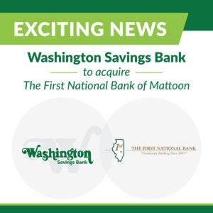 Washington Savings Bank to Acquire The First National Bank of Mattoon ...