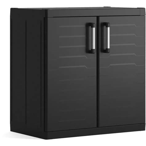 Keter Armoire Basse Detroit Xl Noir X X Cm Leroy Merlin