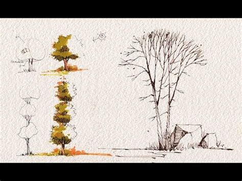 drawing trees for architectural sketches | Architecture sketch ...