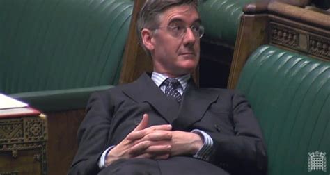 Sit Up Slouching Rees Mogg Upbraided From Opposition Benches During