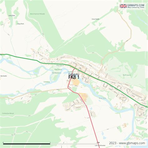 Callander Vector Street Map