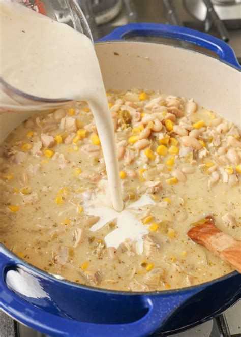 White Chicken Chili with Corn - Vegetable Recipes