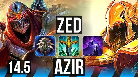 Zed Vs Azir Mid Winrate Legendary Br Master