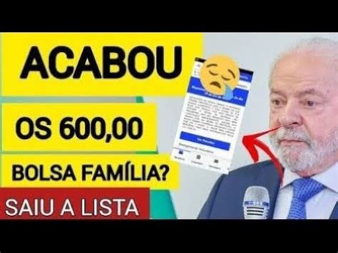 Adeus Aos Do Bolsa Fam Lia Saiu Agora Nova Lista Youtube