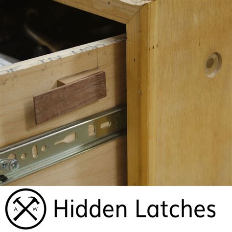 (Semi) Hidden Custom Drawer Latches — Althoff Woodshop