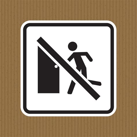 No Exit Sign On White Background 21767974 Vector Art at Vecteezy