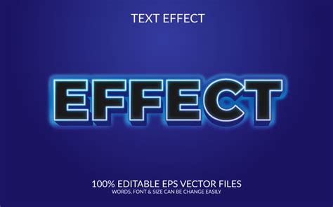 Effet Conception Deffet De Texte Eps Vectoriel