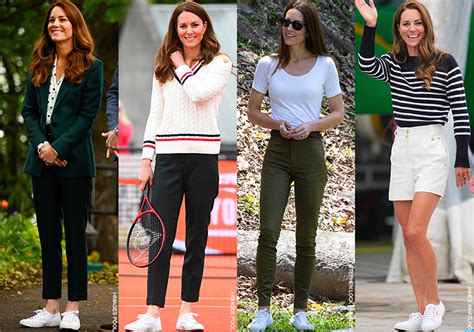 Kate Middleton S Superga Sneakers White Canvas Cotu Off