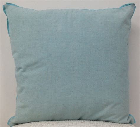 Pack Of 4 Frida Aqua Blue 50cm X 50cm Cushion Covers With Piping