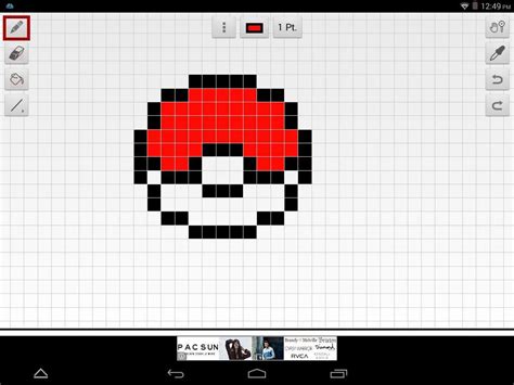 Pokeball Pixel Art Easy