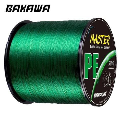 BAKAWA Japan 4X 4 Strands Braided Fishing Line 300M 500M 1000M 100M