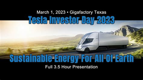 Tesla Investor Day Master Plan Sustainable Energy For All Of