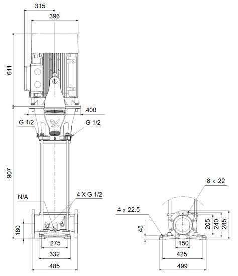 Многоступенчатый вертикальный насос Grundfos Cr 155 2 A F A E Hqqe 99143258 купить в интернет