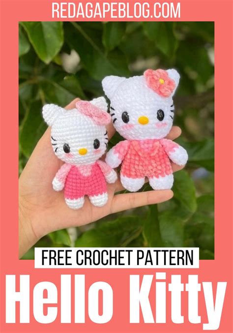 Simple Crochet Hello Kitty Pattern For Your Girl - Red Agape Blog