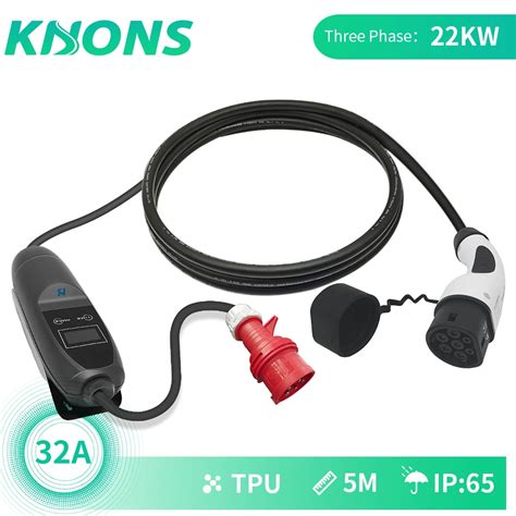 Khons Wallbox Chargeur De Voiture Lectrique Kw Phases Evse