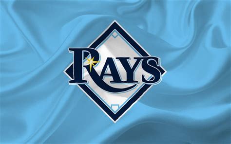 Download Wallpapers Tampa Bay Rays Baseball Major League Baseball Logo Emblem Usa Mlb