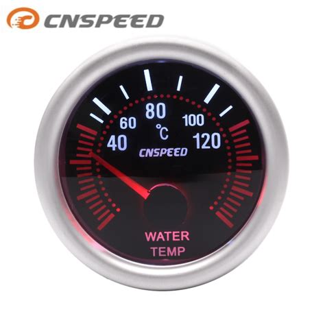 CNSPEED 12V 2 52mm Auto Water Temperature Gauge 40 120C Universal