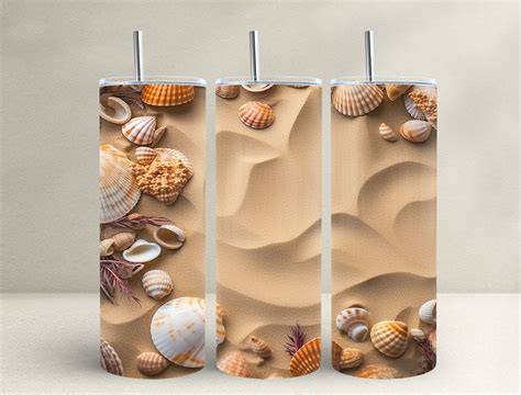 Seashells Oz Skinny Tumbler Graphic By Frangipani Store Creative