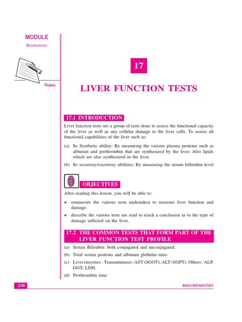 Lesson 17 Liver Function Tests 376 Kb Pdf Pdf Alanine