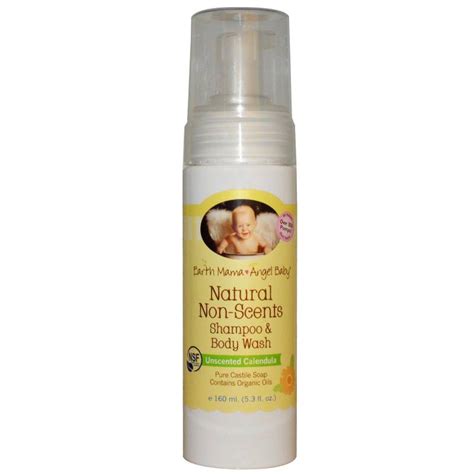 Earth Mama Angel Baby Natural Non Scents Shampoo And Body Wash 53 Oz