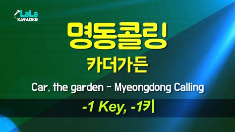 카더가든car The Garden 명동콜링 1키 노래방 Karaoke Lala Kpop Youtube