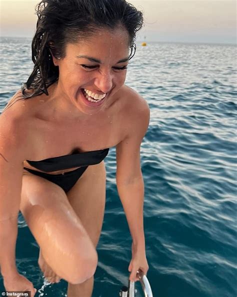 Sarah Roberts Strips Down To A Bikini And Cuddles Up To A Handsome DJ During Trip To Italy After