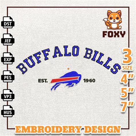 NFL Buffalo Bills, NFL Logo Embroidery Design, NFL Team Embr - Inspire ...