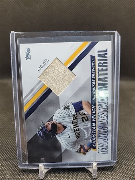 Topps Series Major League Material Bat Relic Christian Yelich Ebay