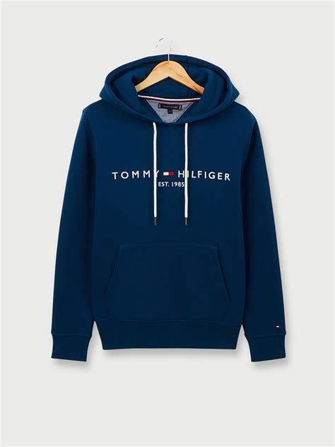 Tommy Hilfiger Sweat Bleu Canard Homme Des Marques Vous