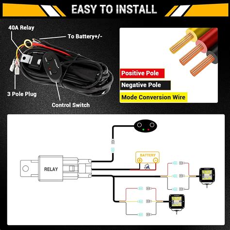 Auxbeam Luces Led Mbar Pulgadas De W Con Luz Estrobosc Pica