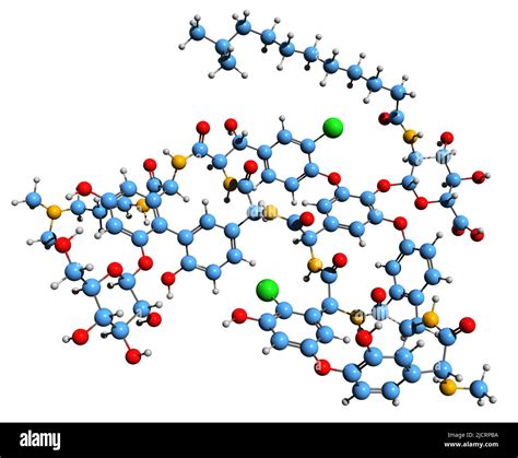 D Image De La Formule Squelettique De La Dalbavancine Structure