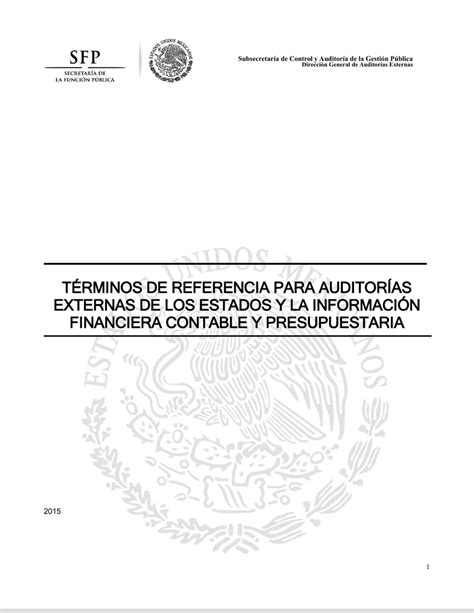 Ejemplo De Terminos De Referencia Para Una Auditoria Ejemplo Sencillo