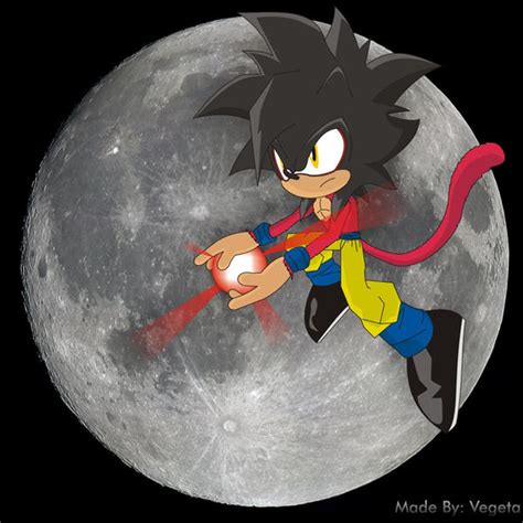 Sonic Super Saiyan 4 by o0Vegeta0o on DeviantArt