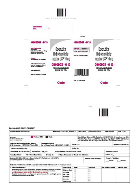 Medica Rcp Oncodox O 10mg Indications Side Effects Composition