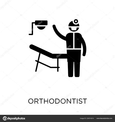 Orthodontist Icon Orthodontist Symbol Design Professions Collection