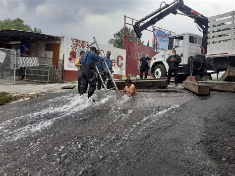 El Mexiquense Hoy Laboran En Reparaci N De Mega Fuga De Agua En