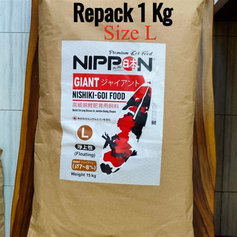 Jual Pelet Nippon Koi Food Giant Bone Kg Size M L Pellet Makanan Ikan