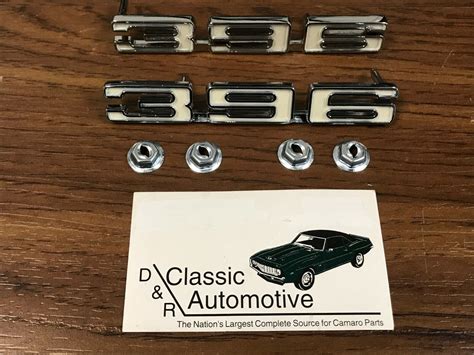 68 Camaro 396 Fender Emblems Pair Brand New Lh And Rh Ebay